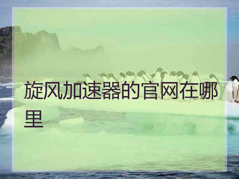 旋风加速器的官网在哪里