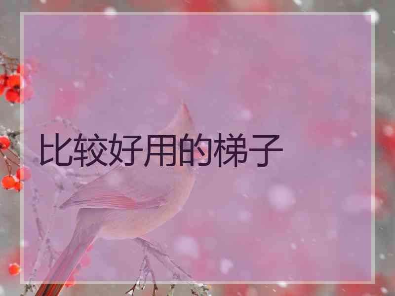 比较好用的梯子