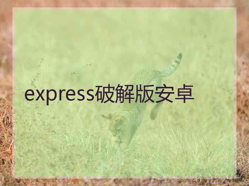 express破解版安卓