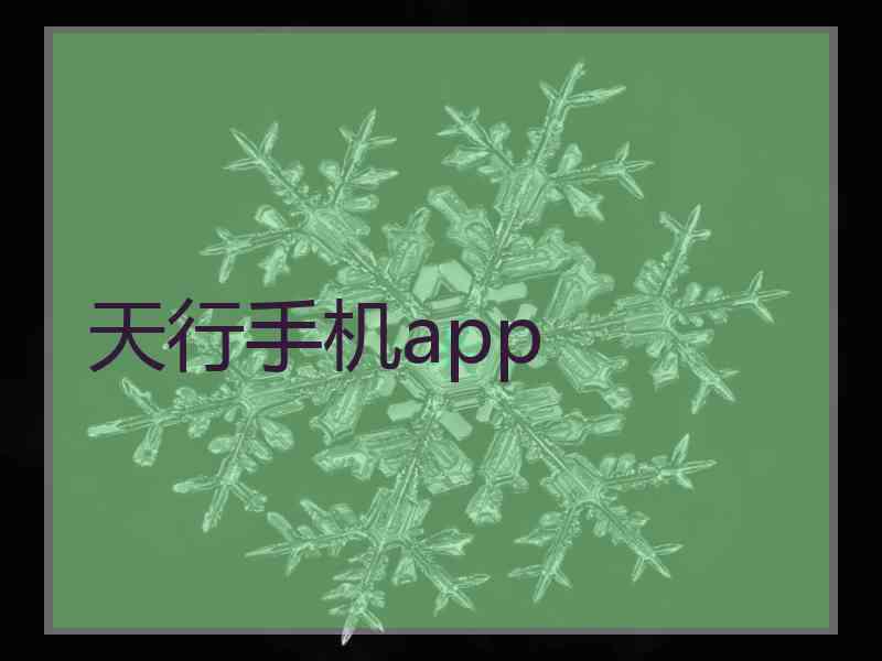 天行手机app