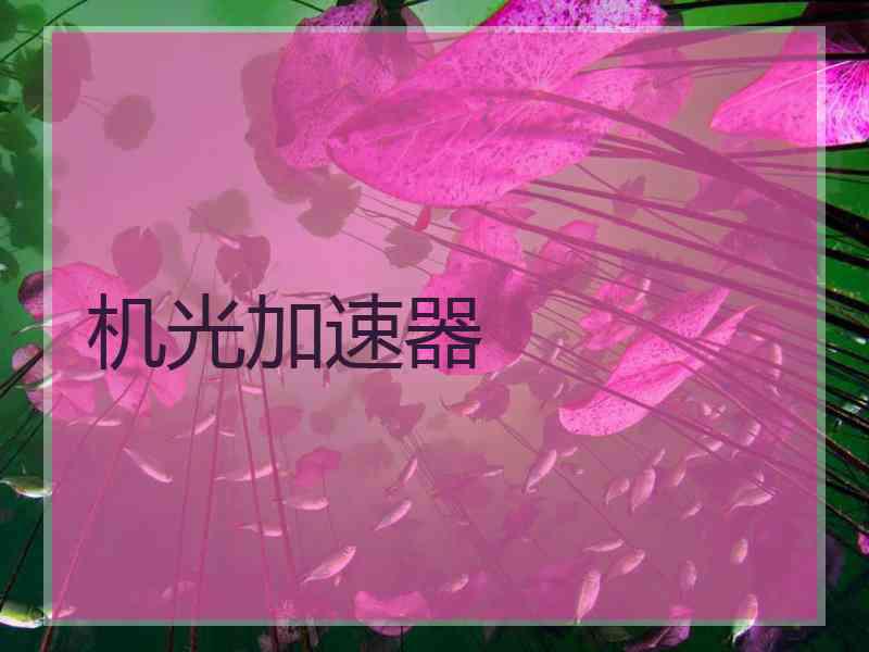 机光加速器