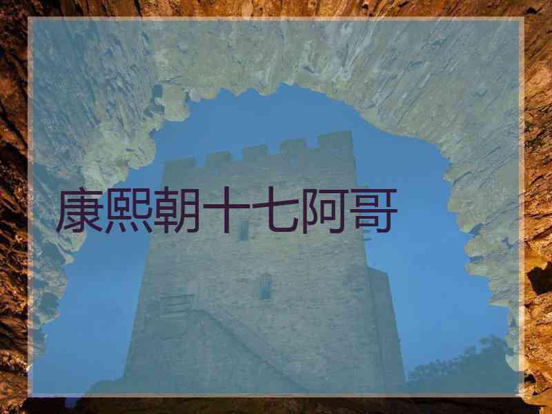 康熙朝十七阿哥