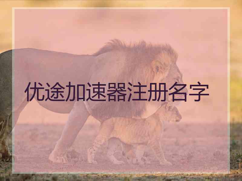 优途加速器注册名字