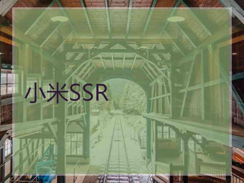 小米SSR