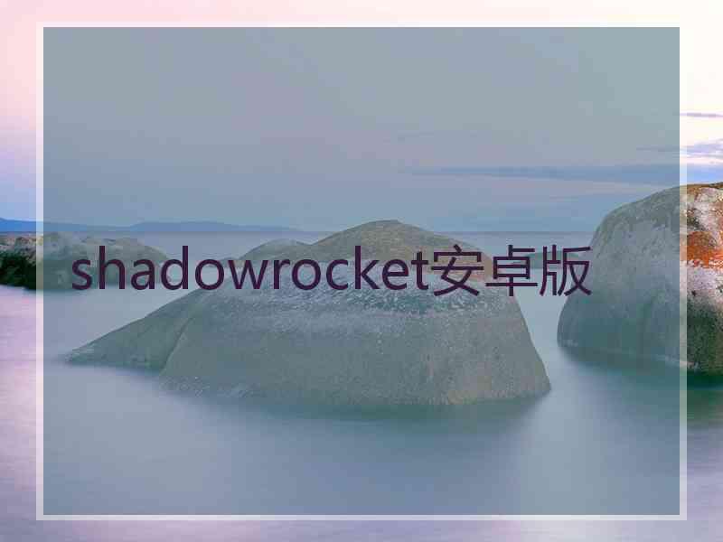 shadowrocket安卓版
