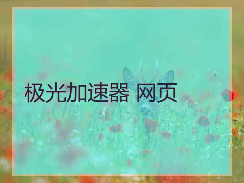 极光加速器 网页