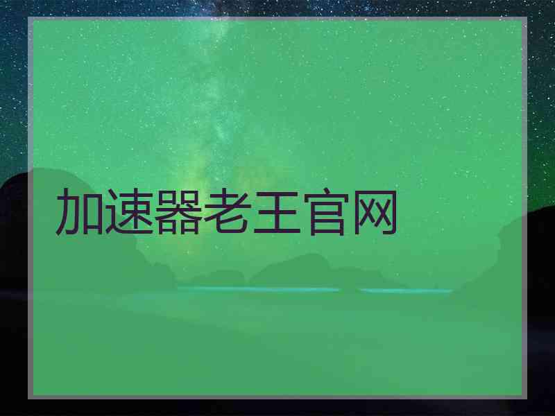 加速器老王官网
