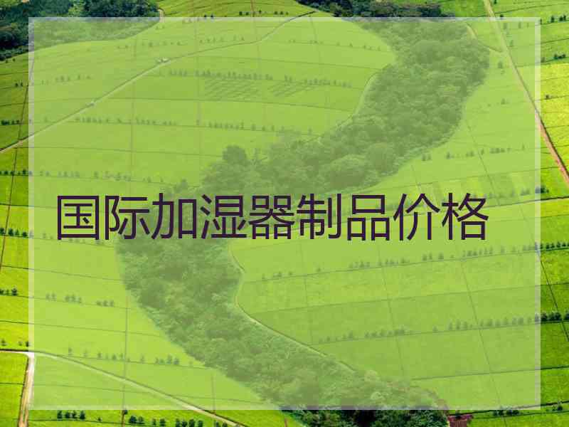 国际加湿器制品价格