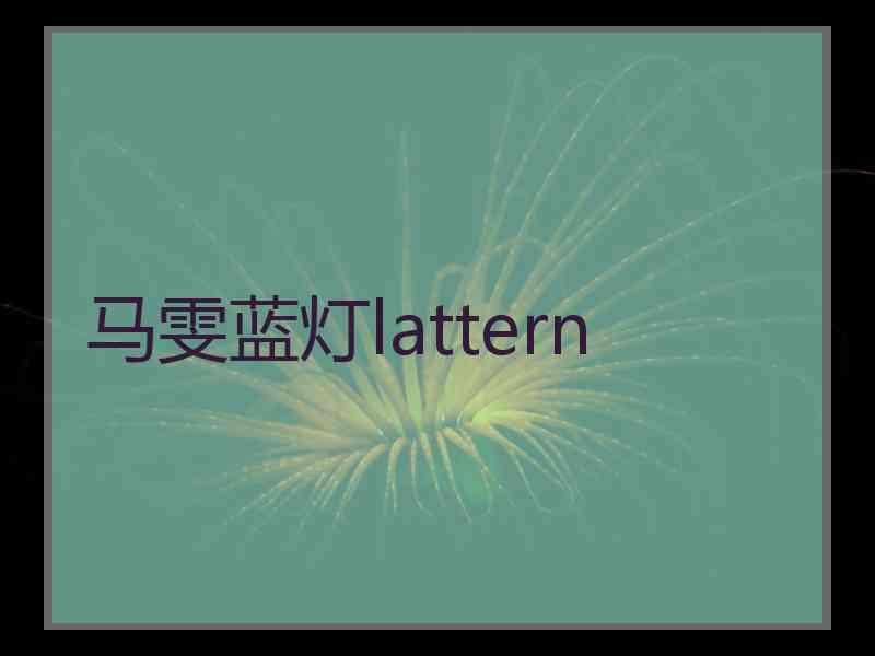 马雯蓝灯lattern