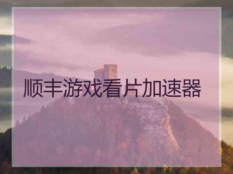 顺丰游戏看片加速器