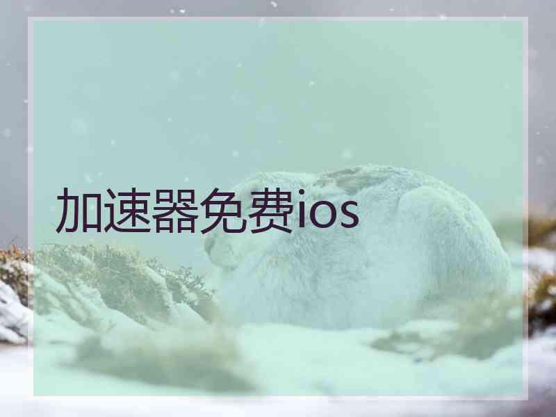 加速器免费ios
