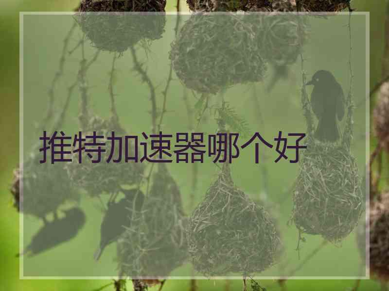 推特加速器哪个好