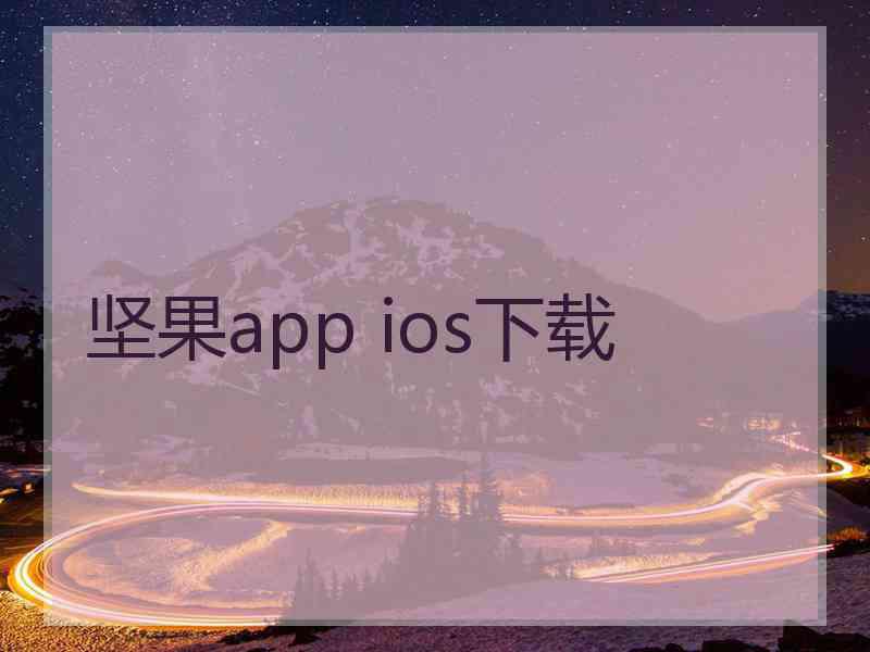 坚果app ios下载