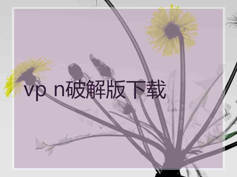 vp n破解版下载