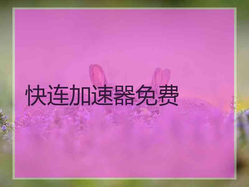 快连加速器免费