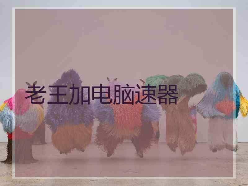 老王加电脑速器
