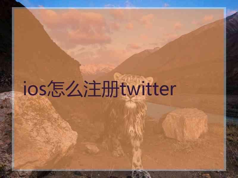 ios怎么注册twitter