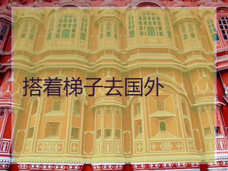 搭着梯子去国外