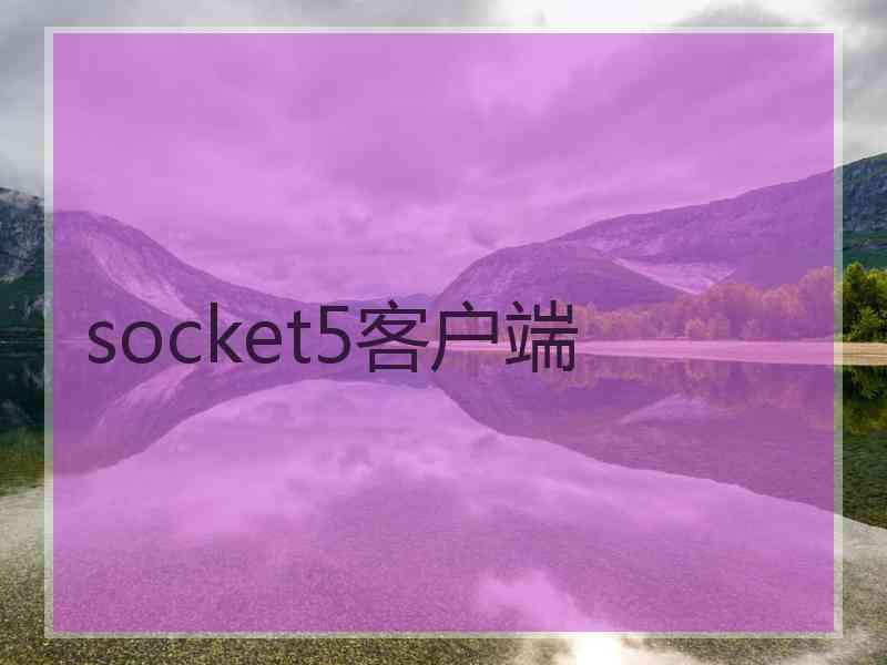 socket5客户端