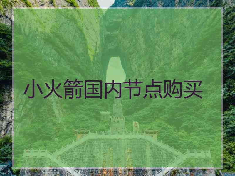 小火箭国内节点购买