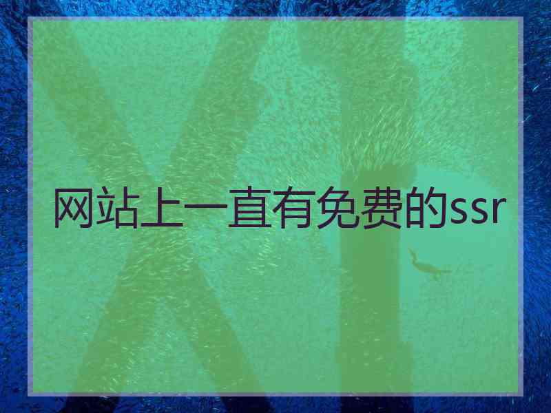 网站上一直有免费的ssr