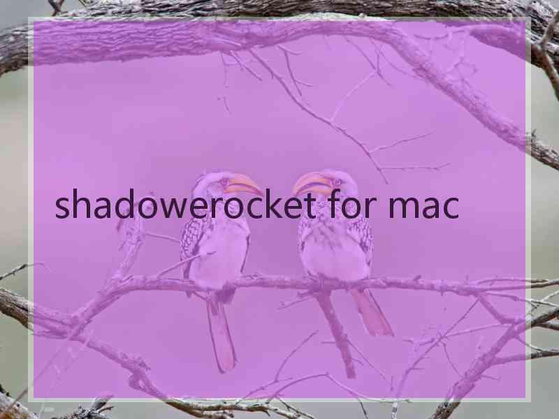 shadowerocket for mac