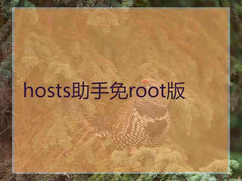 hosts助手免root版