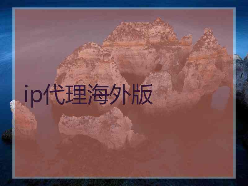 ip代理海外版