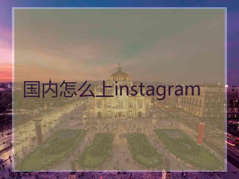 国内怎么上instagram