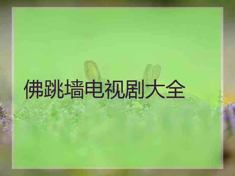 佛跳墙电视剧大全