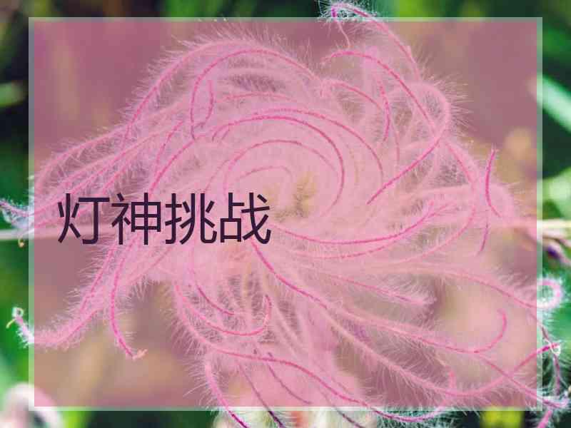 灯神挑战