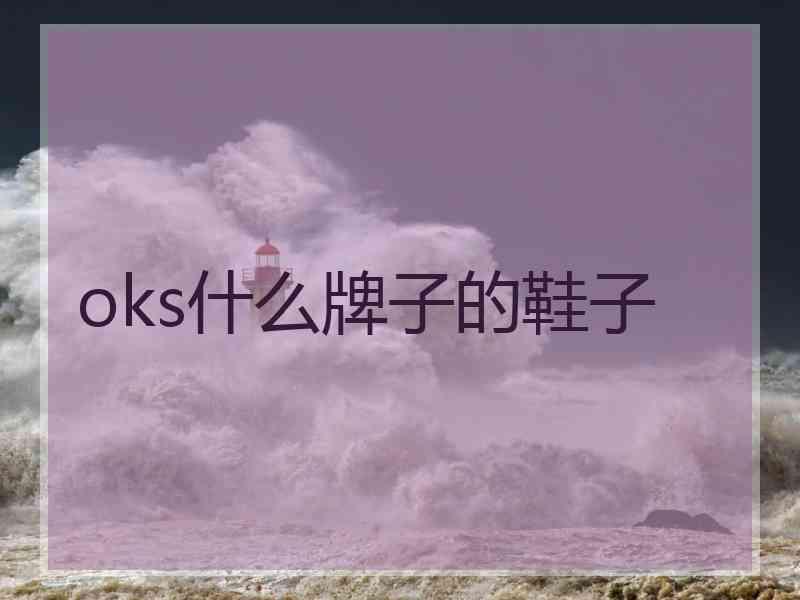 oks什么牌子的鞋子