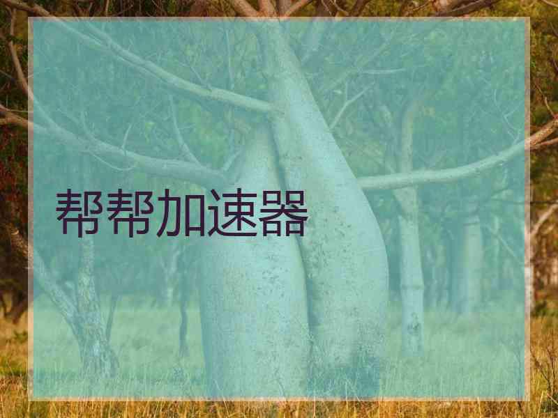 帮帮加速器