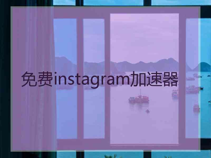 免费instagram加速器