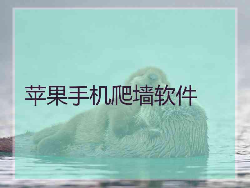 苹果手机爬墙软件