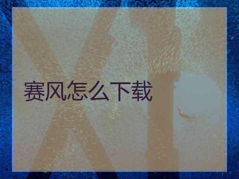 赛风怎么下载
