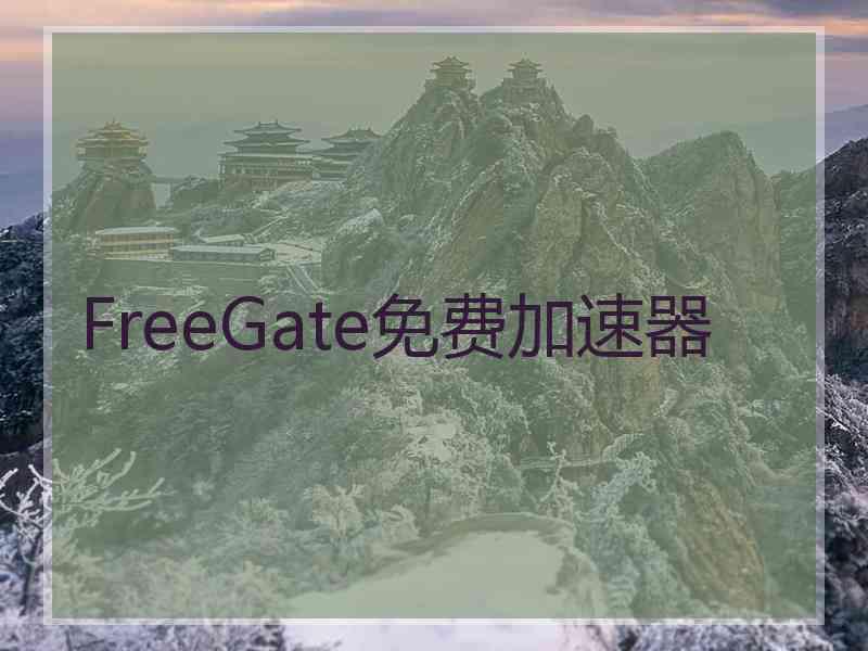 FreeGate免费加速器