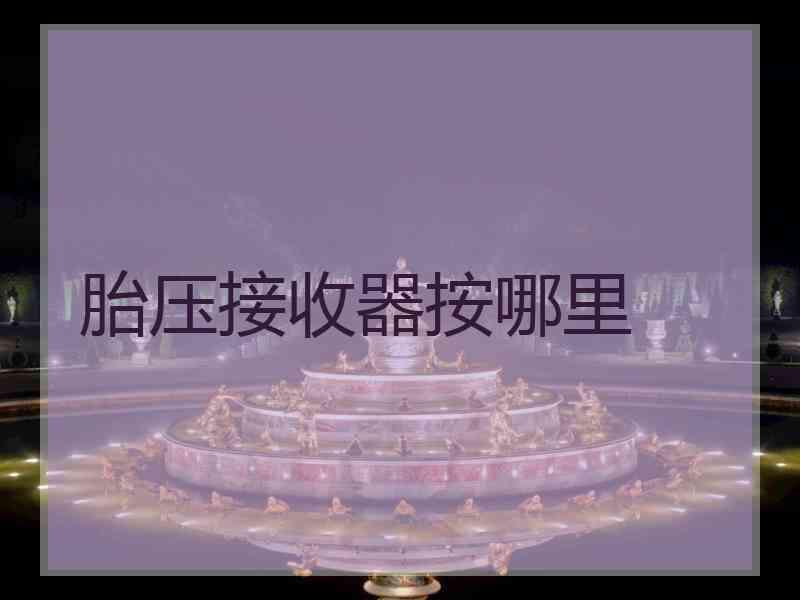 胎压接收器按哪里