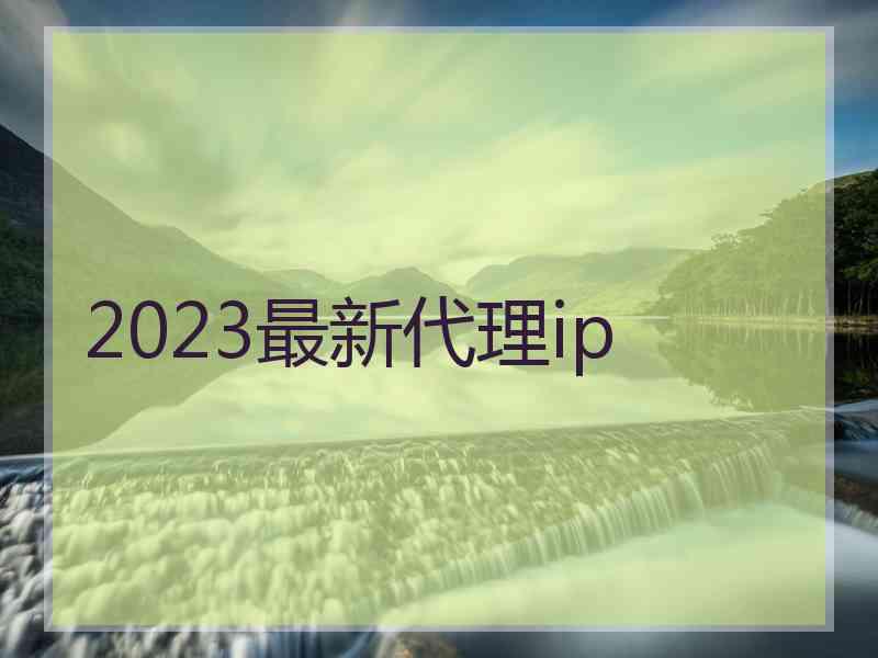 2023最新代理ip