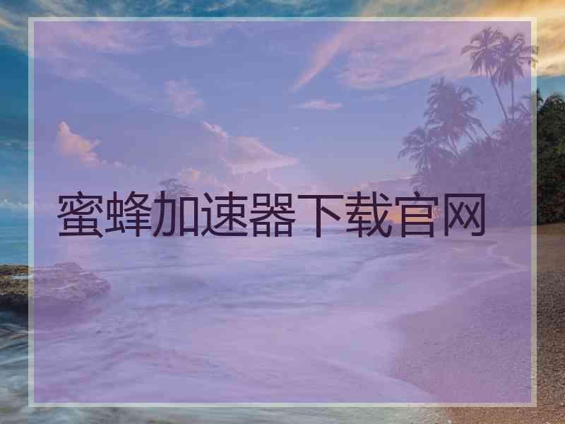 蜜蜂加速器下载官网
