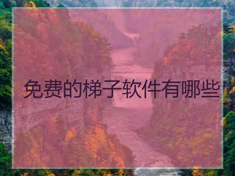 免费的梯子软件有哪些
