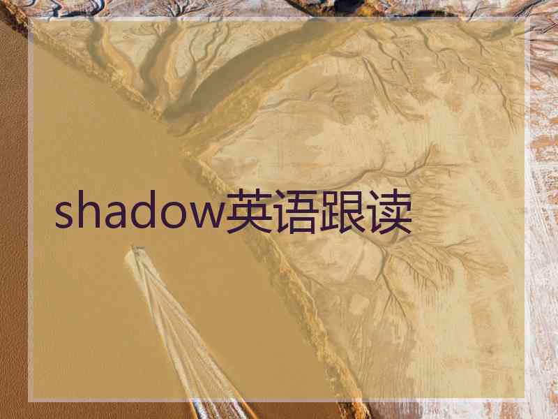 shadow英语跟读
