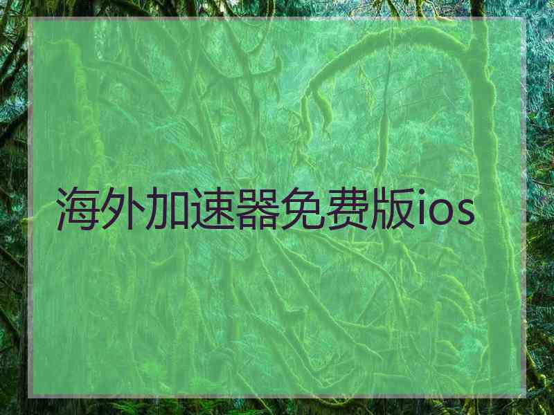 海外加速器免费版ios